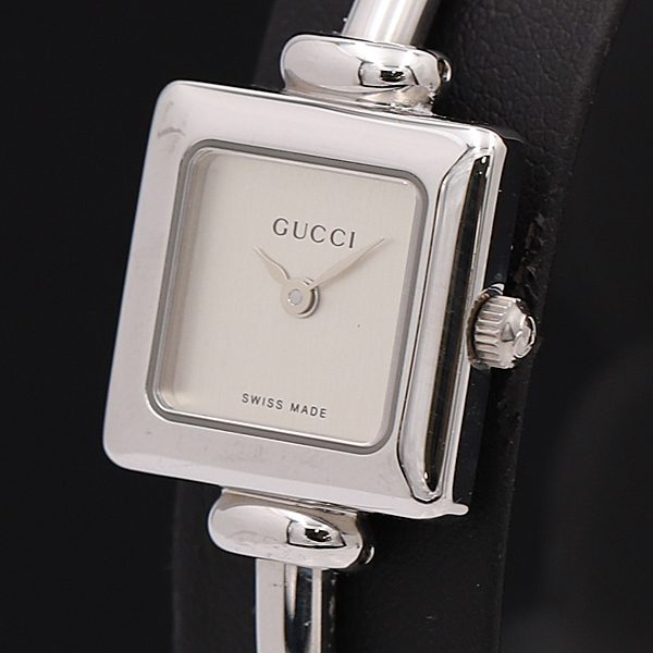 グッチ 1900L GUCCI バングルウォッチ スクエア - 0 腕時計 シルバー 