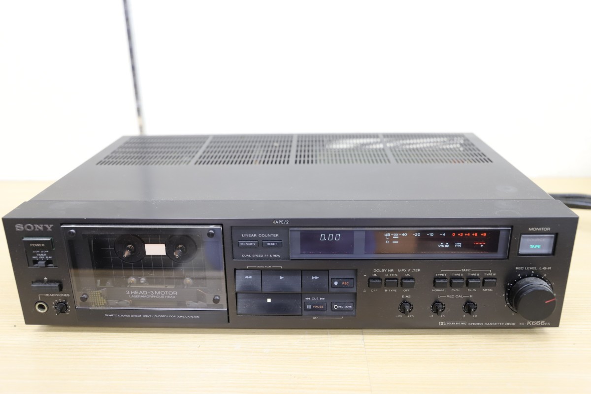 SONY ソニー TC-K666ES カセットデッキ 通電OK（C3095） TC-K666ES