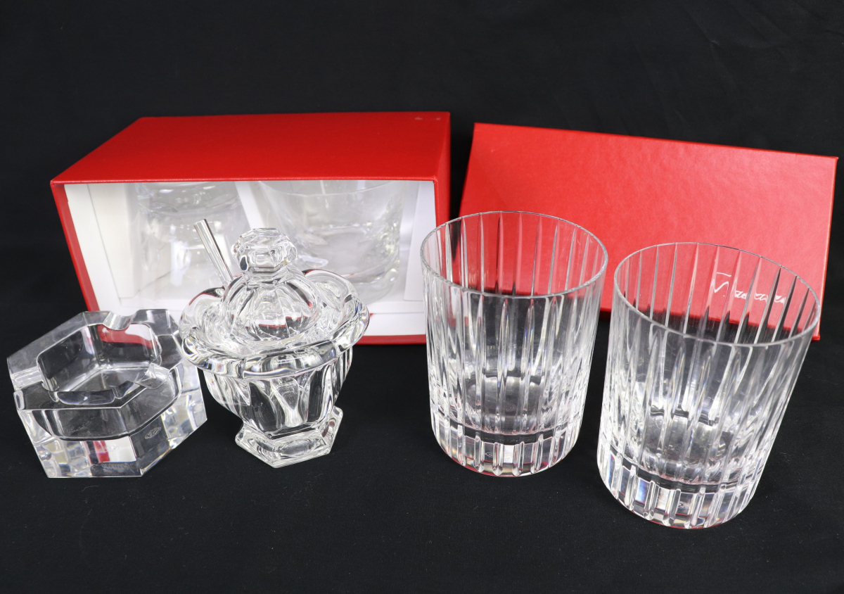 ト葛】 Baccarat バカラ ベルーガ ハーモニー ロックグラス ヘキサゴン