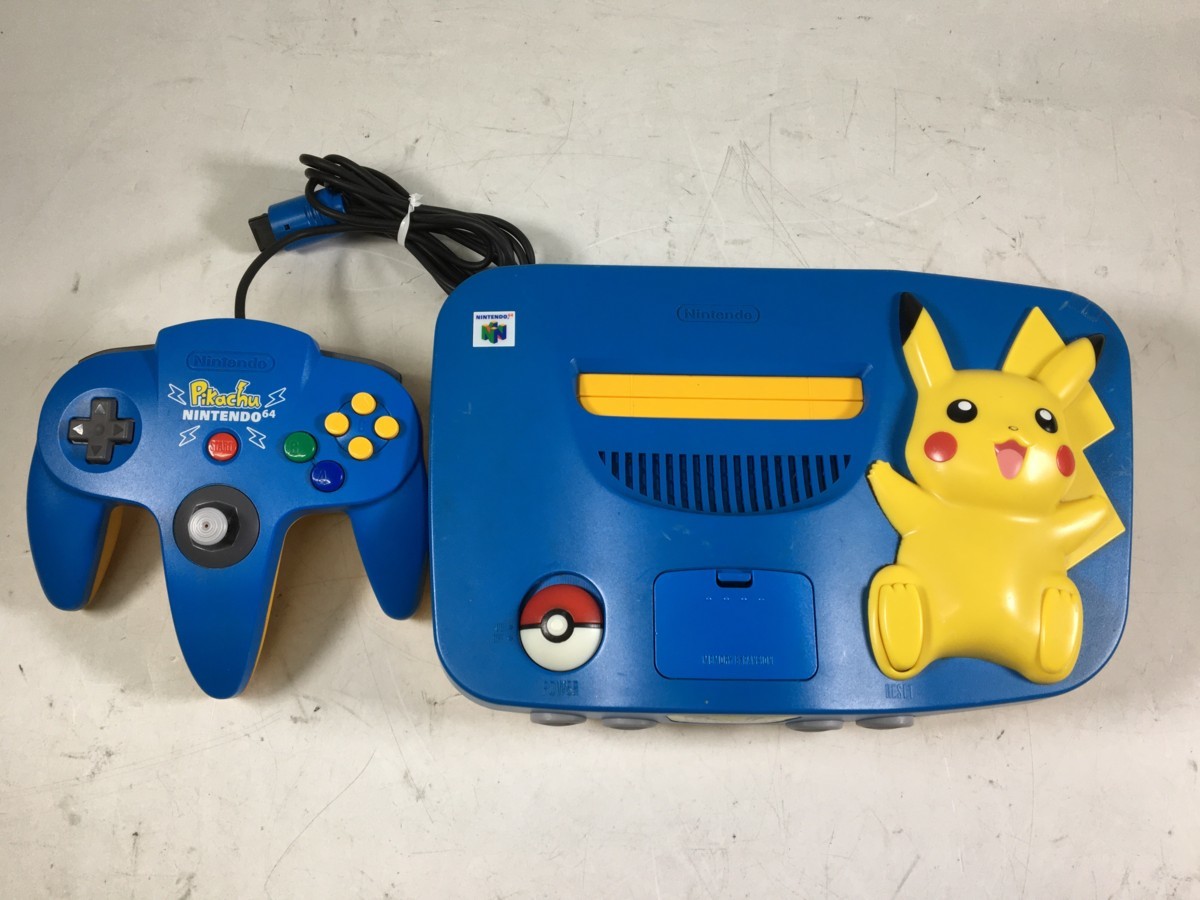 ♪△【任天堂 ニンテンドー】ピカチュウN64本体/ピカチュウ 