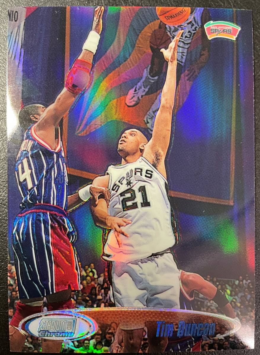 Tim Duncan ＜ 98-99 Toops Stadium Club Chrome Refractor ＞ リフラクター版 2ndシーズン