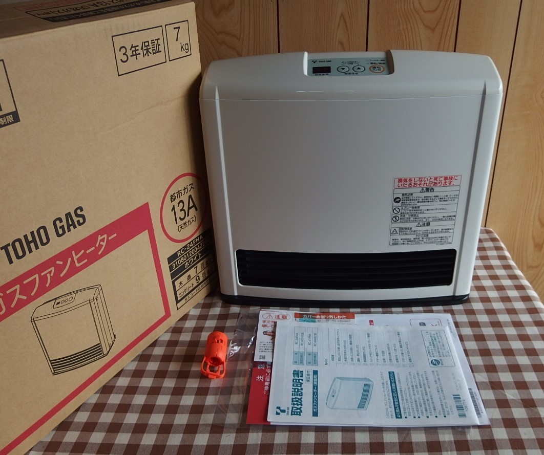 2015年製 東邦ガス Rinnai リンナイ ガスファンヒーター RC-24FHA RC
