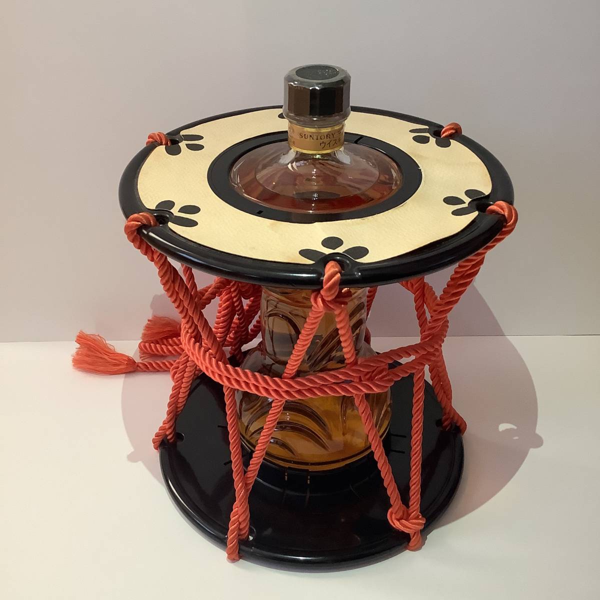 □サントリー□ピュアモルトウイスキー□鼓型ボトル□600ml・43