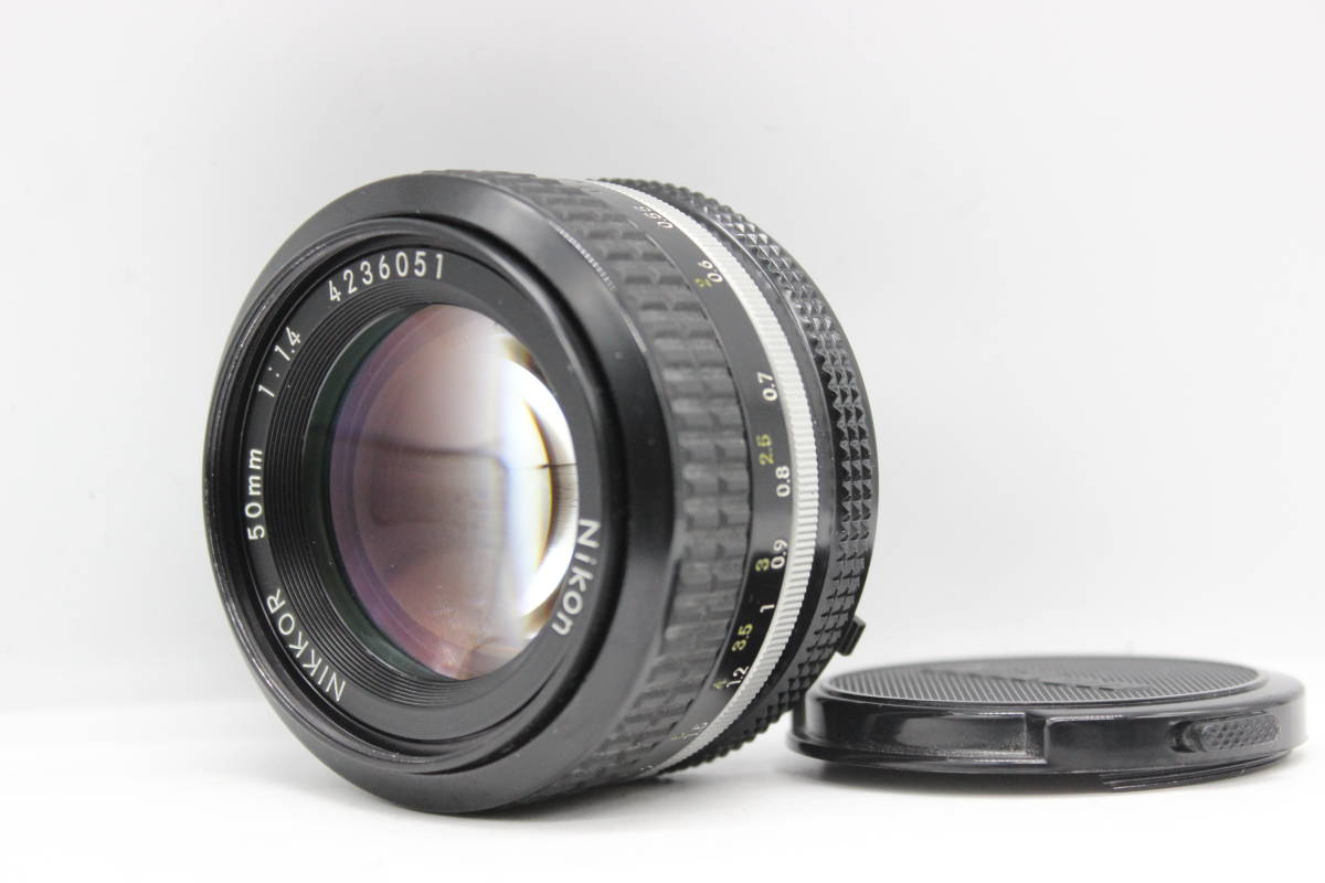 実写確認済み】☆良品☆ Nikon Ai Nikkor 50mm F1.4 単焦点レンズ 4626