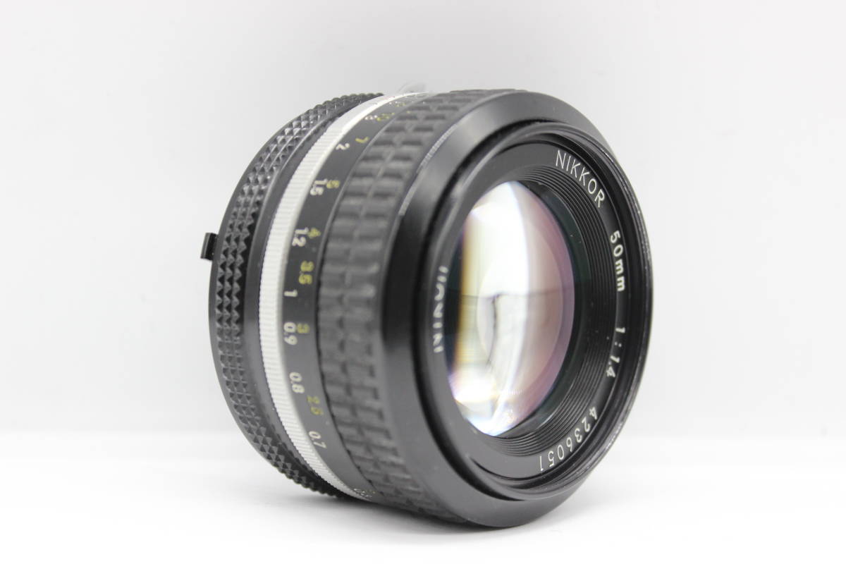 実写確認済み】☆良品☆ Nikon Ai Nikkor 50mm F1.4 単焦点レンズ 4626