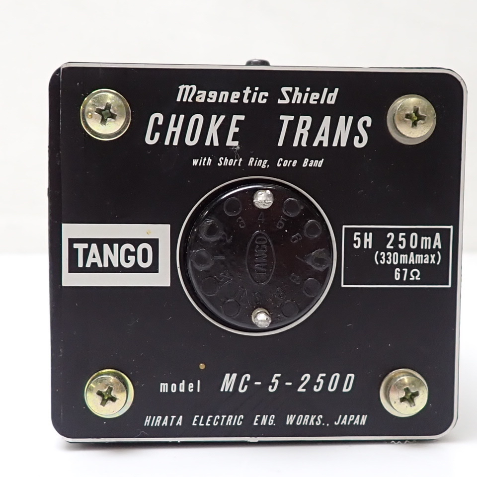 ☆TANGO/タンゴ チョークトランス MC-5-250D/動作品/5H 250mA/67 ☆TANGO/タンゴ チョークトランス MC-5-250D/動作品/5H 250mA/67