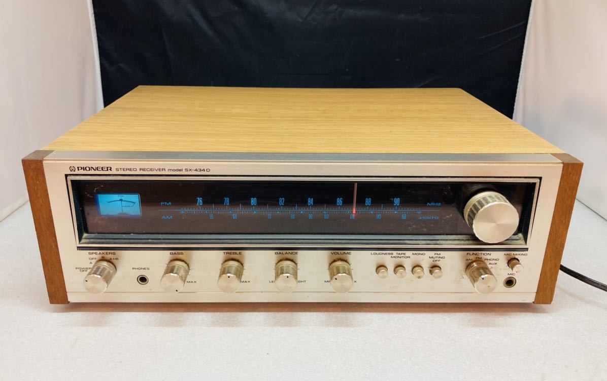 PIONEER オーディオ機器 SX-434 通電確認済み ジャンク品 一般 アンプ