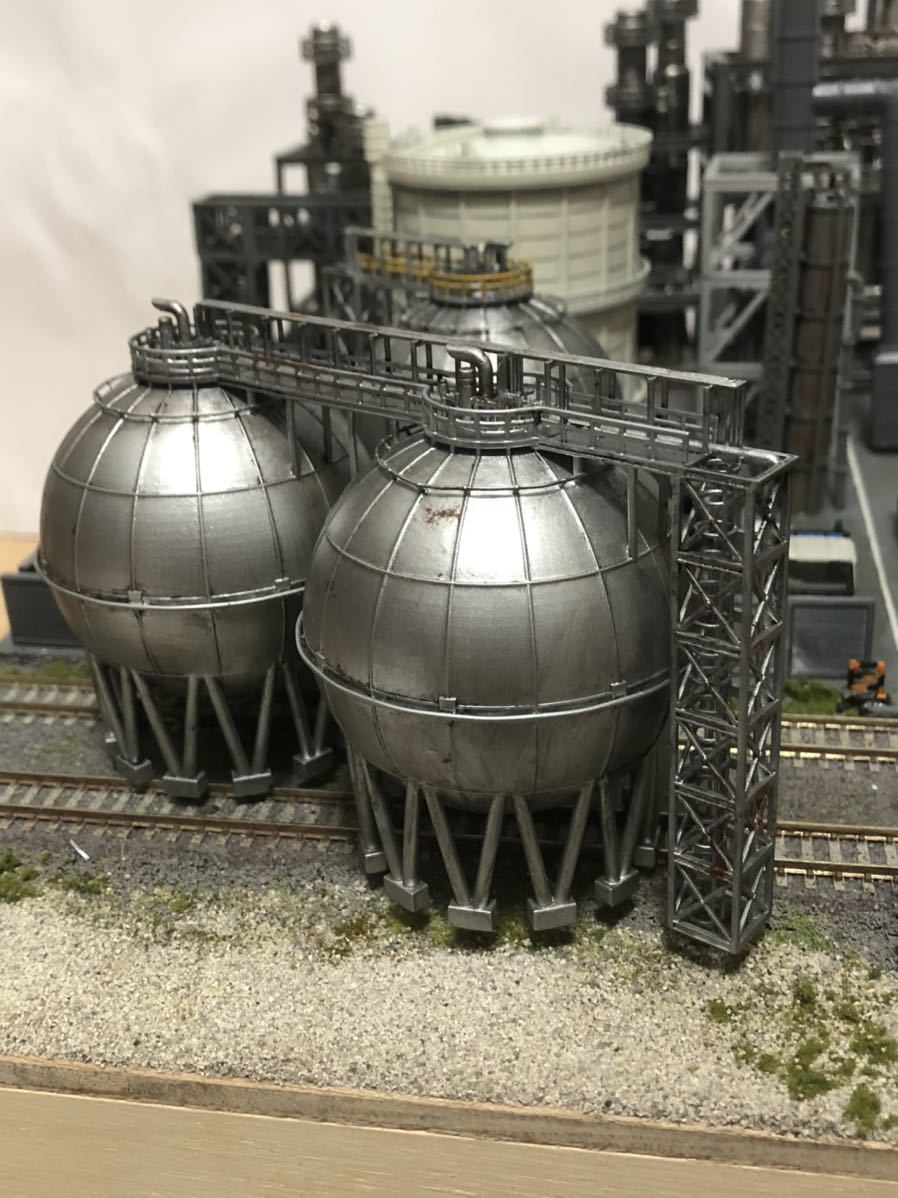 Nゲージ　ストラクチャー　鉄道模型 Nゲージ鉄道模型ストラクチャー 化学プラント 工場模型 鉄道模型