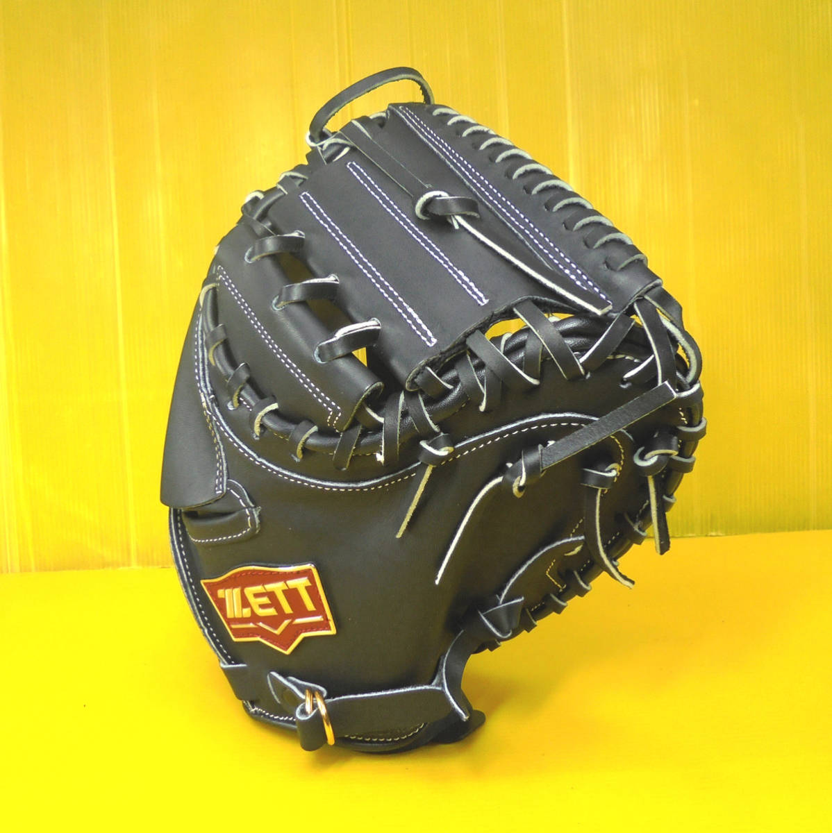 ZETT ゼット キャッチャーミット ブラック ZETT 黒 レザー