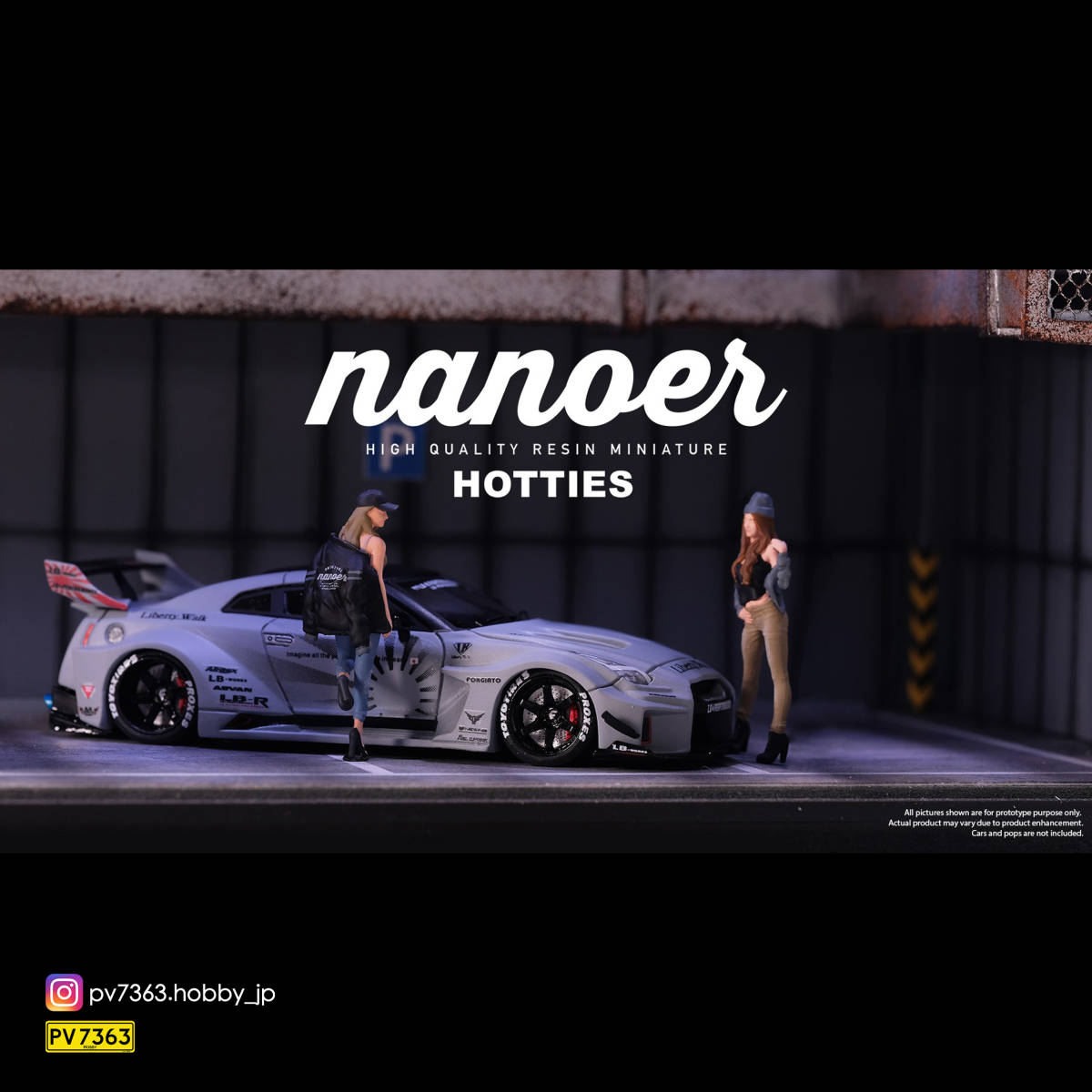 Nanoer ART 」1/64 フィギュア 女性 2体 ジャケット4点 セット 