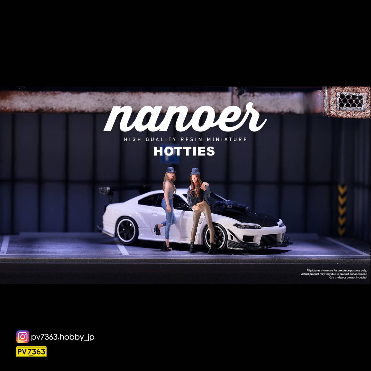 Nanoer ART 」1/64 フィギュア 女性 2体 ジャケット4点 セット 