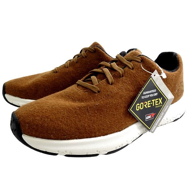 ■THE NORTH FACE ノースフェイス 定1.9万 撥水圧縮ウールGORE-TEX INVISIBLE FIT スニーカー タウンシューズ NF52091 B 25▲040▼bus6121c