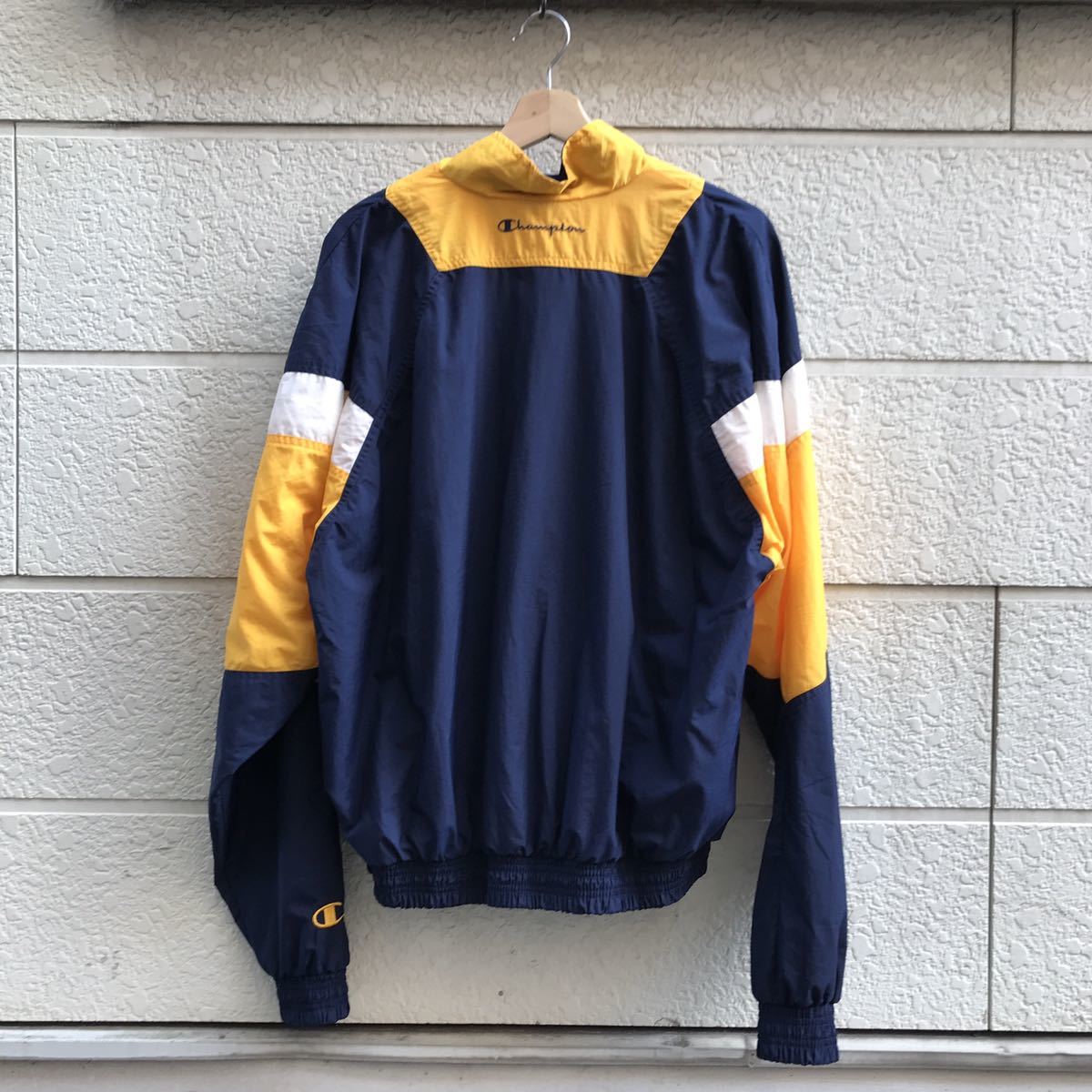 US古着 Champion ナイロンジャケット ウインドブレーカー ジップアップ 