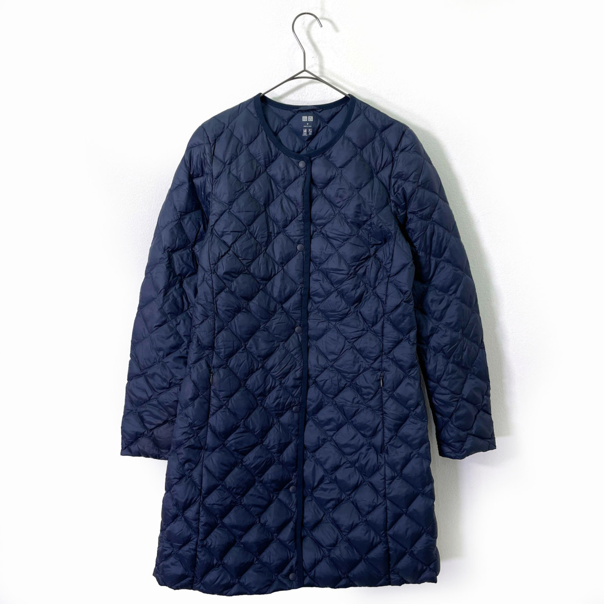 UNIQLO ユニクロ◇ノーカラー キルティング ウルトラライトダウン 