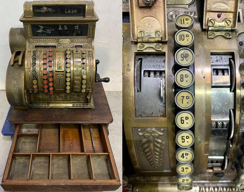 NATIONAL アンティークキャッシュレジスター National Cash Register ナショナルキャッシュレジスター社 V-1675442