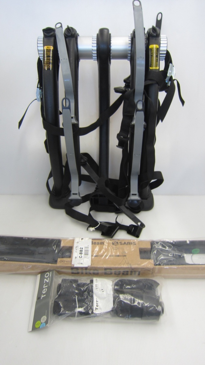 正規品，本物保証 新古品 Terzo テルッツォ リアサイクルキャリア サイクルキャリア EC16 EC16BK 2台積み バイクビーム ハッチハガー付属(自転車用キャリア)｜売買されたオークション情報、yahooの商品情報をアー 自転車用キャリア