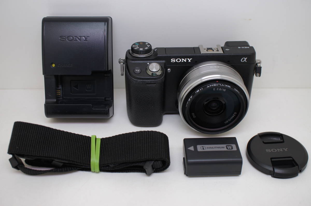 お買い得，人気セール 良品 ソニー NEX-6 ボディ＋SEL16F28＋バッテリーチャージャー(ソニー)｜売買されたオークション情報、yahooの商品情報をアーカイブ公開 - オークファン ソニー