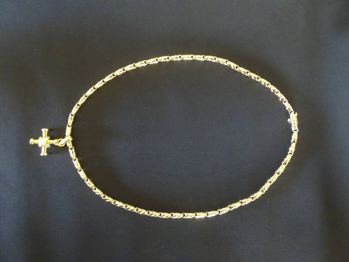 BVLGARI ブルガリ パッソドッピオ・ネックレス ＆ ダイア装飾クロス