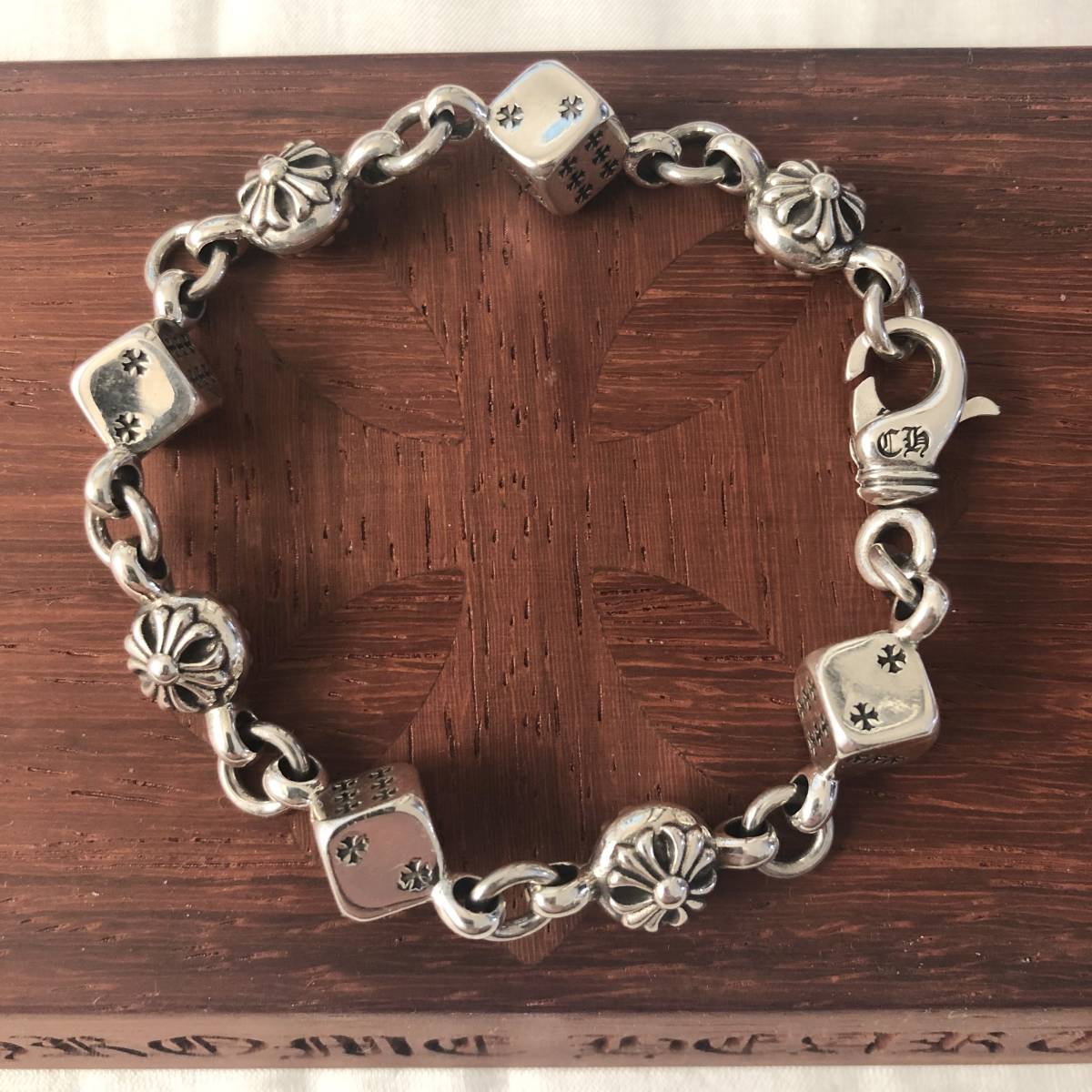 クロムハーツ ダイス クロスボール ブレスレット 18cm CHROME HEARTS 
