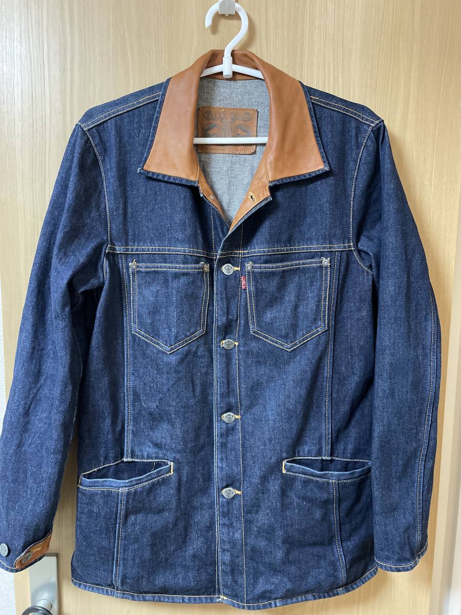 ケルト&コブラ　デニムジャケット　レザー
