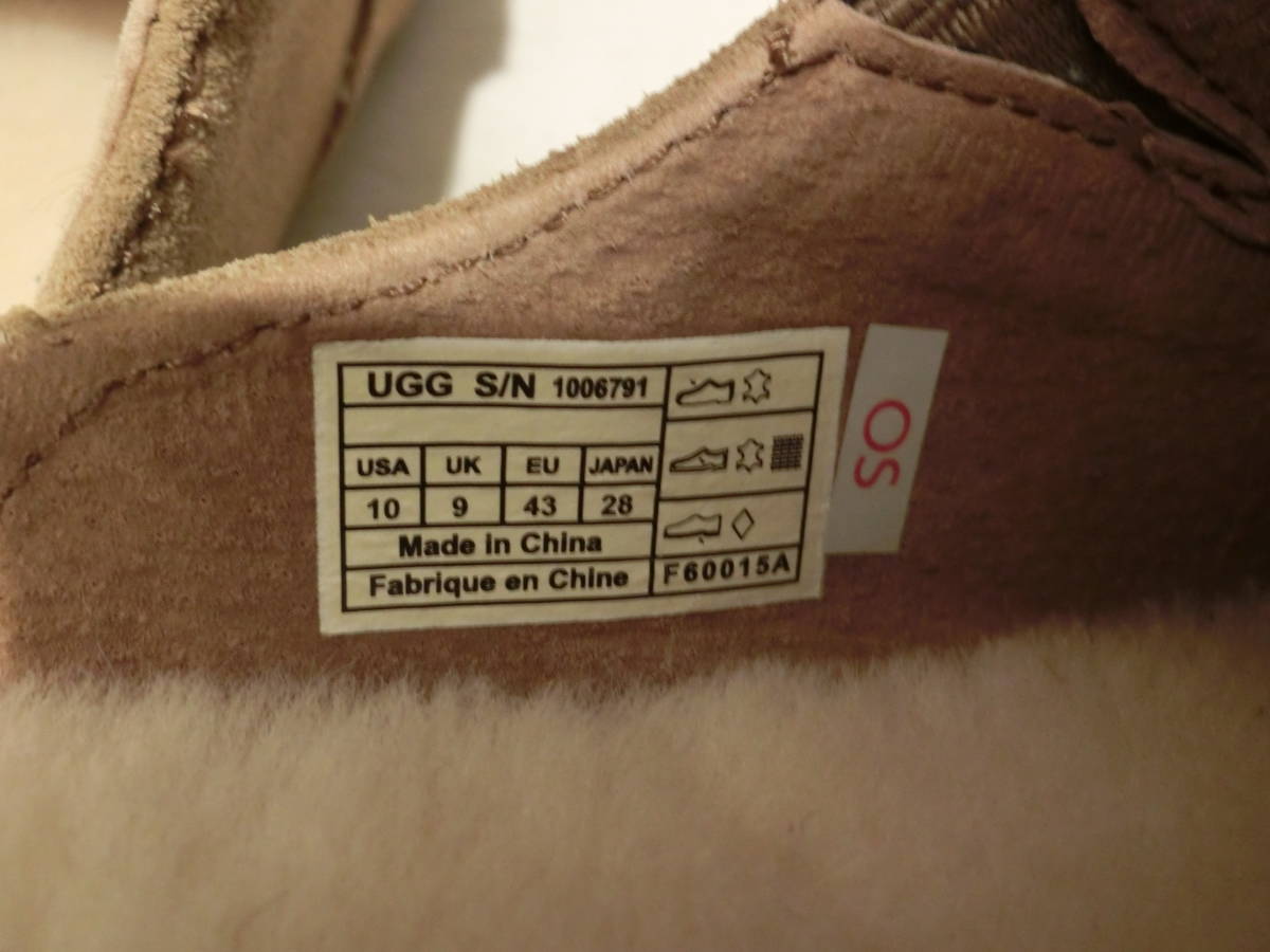 UGG アグ メンズ スリッポンシューズ 28㎝ 新品 通常中敷き付属オール 