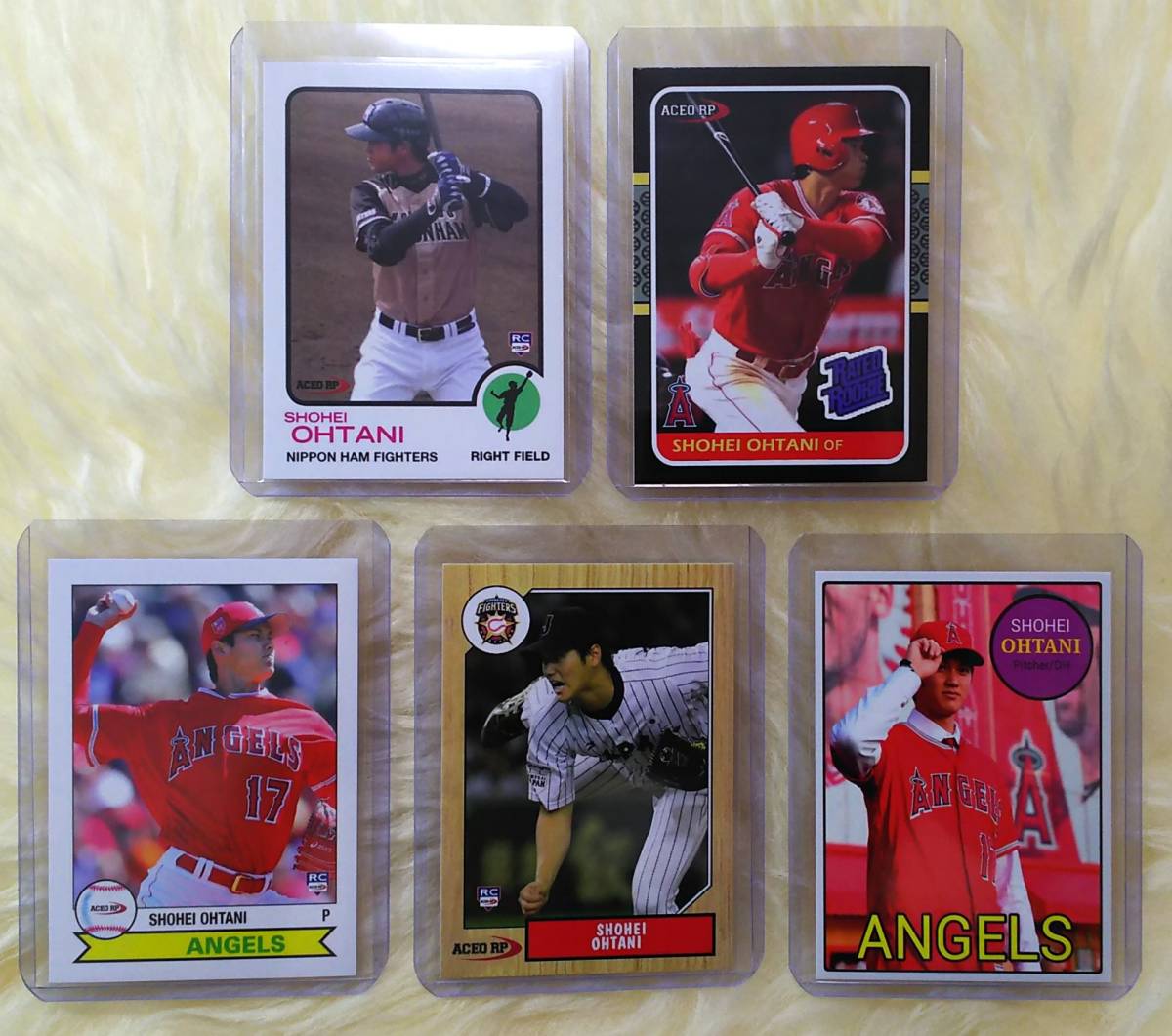 期間限定↓□大谷翔平 ACEO RP ルーキーカード 5枚□2018 MLB 日本 