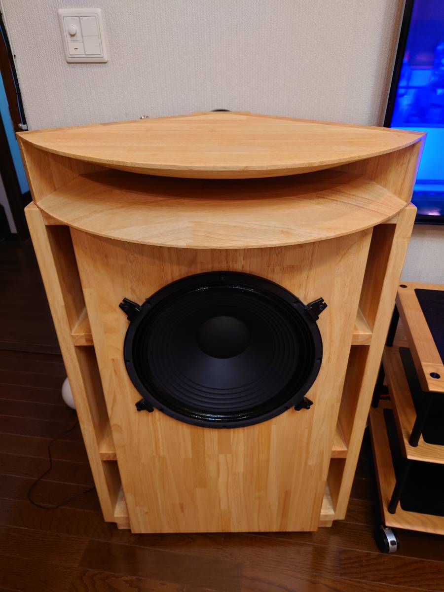 自作ウッドホーン搭載フロントロードホーンスピーカー ☆自作