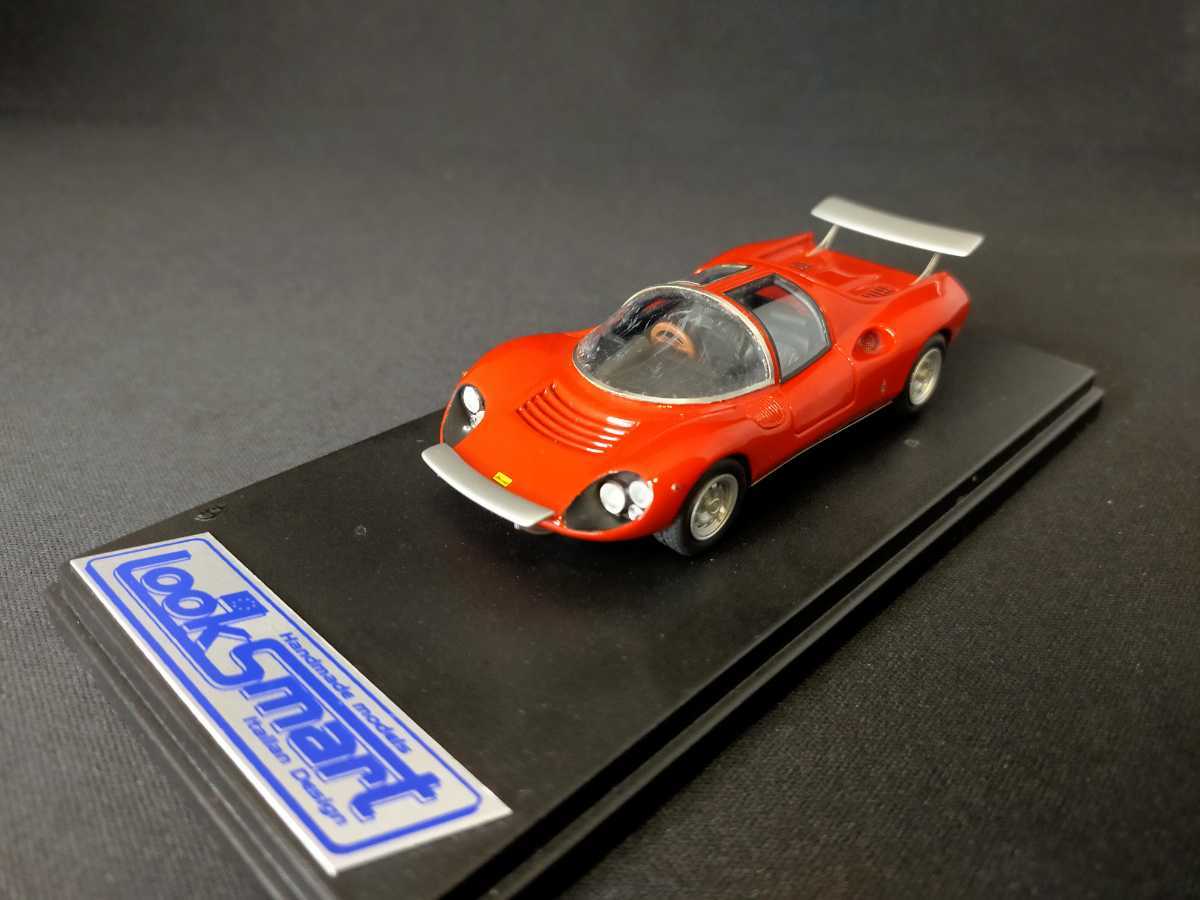 ジャンク ロム特注 限定50台 Look Smart ルックスマート 1/43 フェラーリ ディノ Dino 206S Prototzpe n°034 プロトタイプn°034 LS349 赤