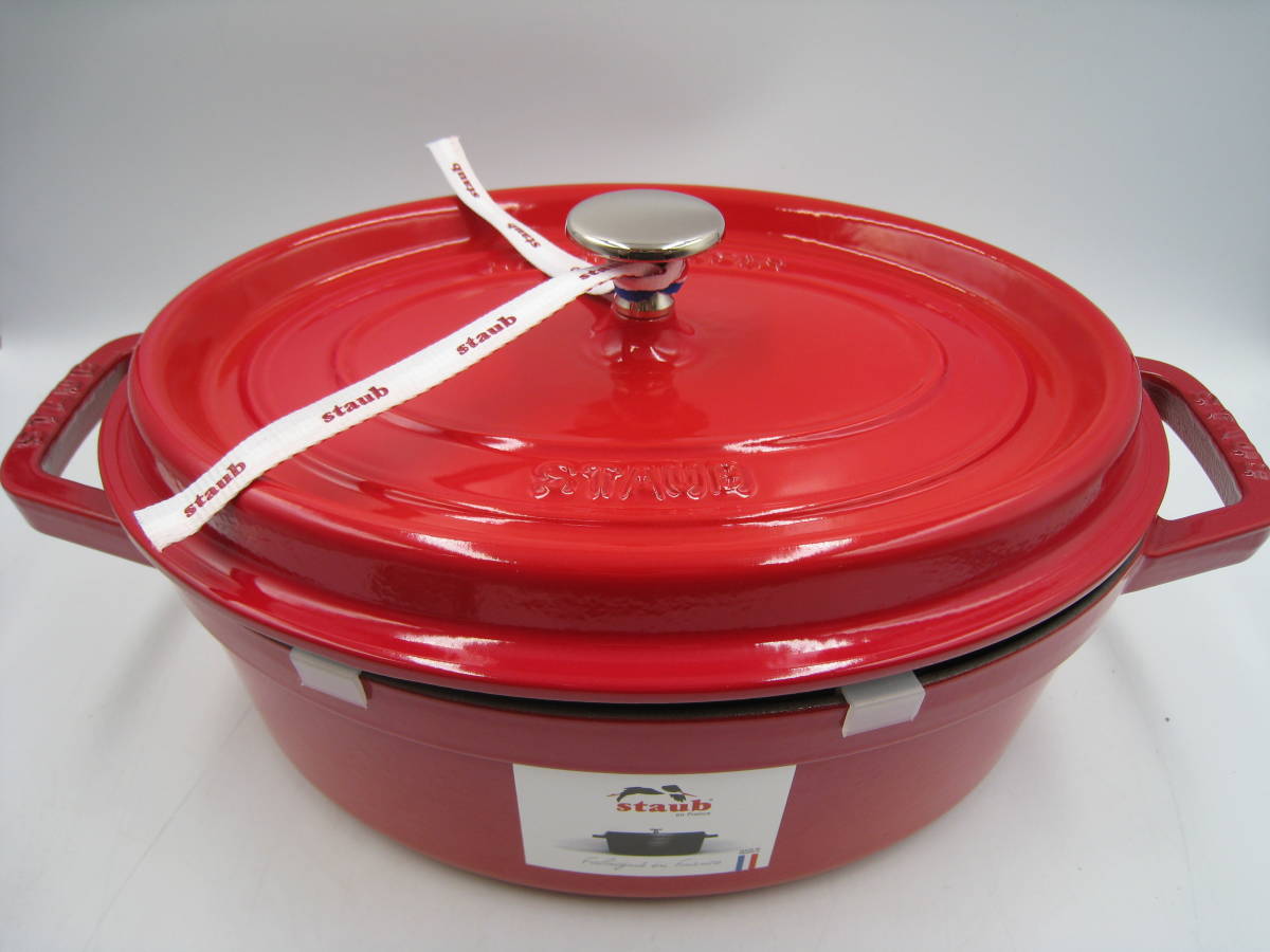ストウブ STAUB 鍋 ココットオーバル チェリー 27cm 正規品 オーバル
