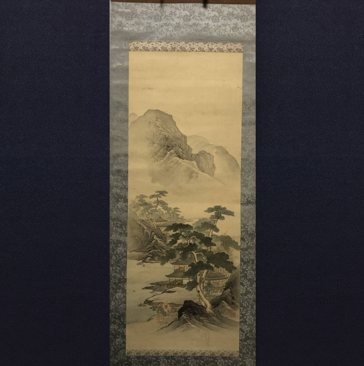  芸 徳永鶴齢 渓山訪友図 南画 中国画 山水 古美術 肉筆絹本 掛軸(山水、風月)｜売買されたオークション情報、yahooの商品情報をアーカイブ公開 - オークファン 山水、風月