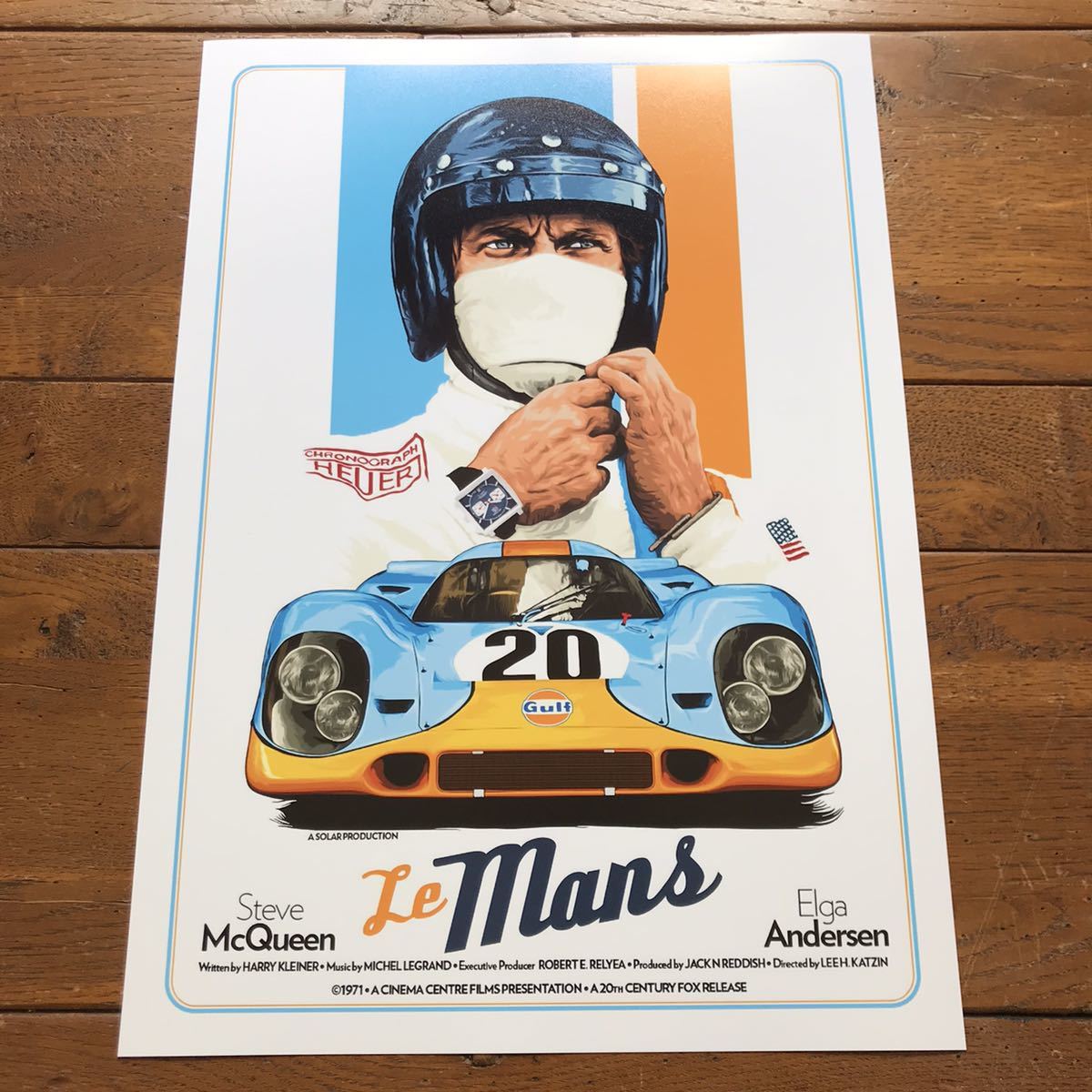 栄光のル・マン』（Le Mans ）1971 レアポスター☆スティーブ 