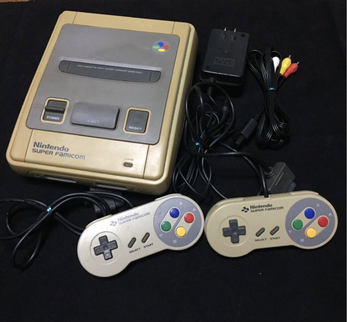 Nintendo Super Famicom 本体コントローラー2個動作確認済み 送料無料