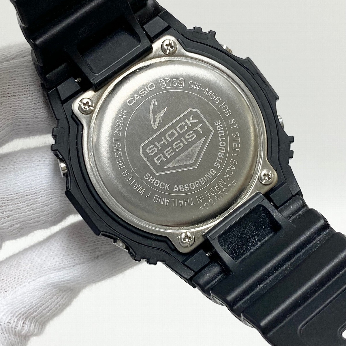 【美品】CASIO G-SHOCK GW-M5610B-1JF 黒×グリーン 中古】CASIO G-SHOCK 腕時計 GW-M5610B-1JF ブラック × グリーン タフ