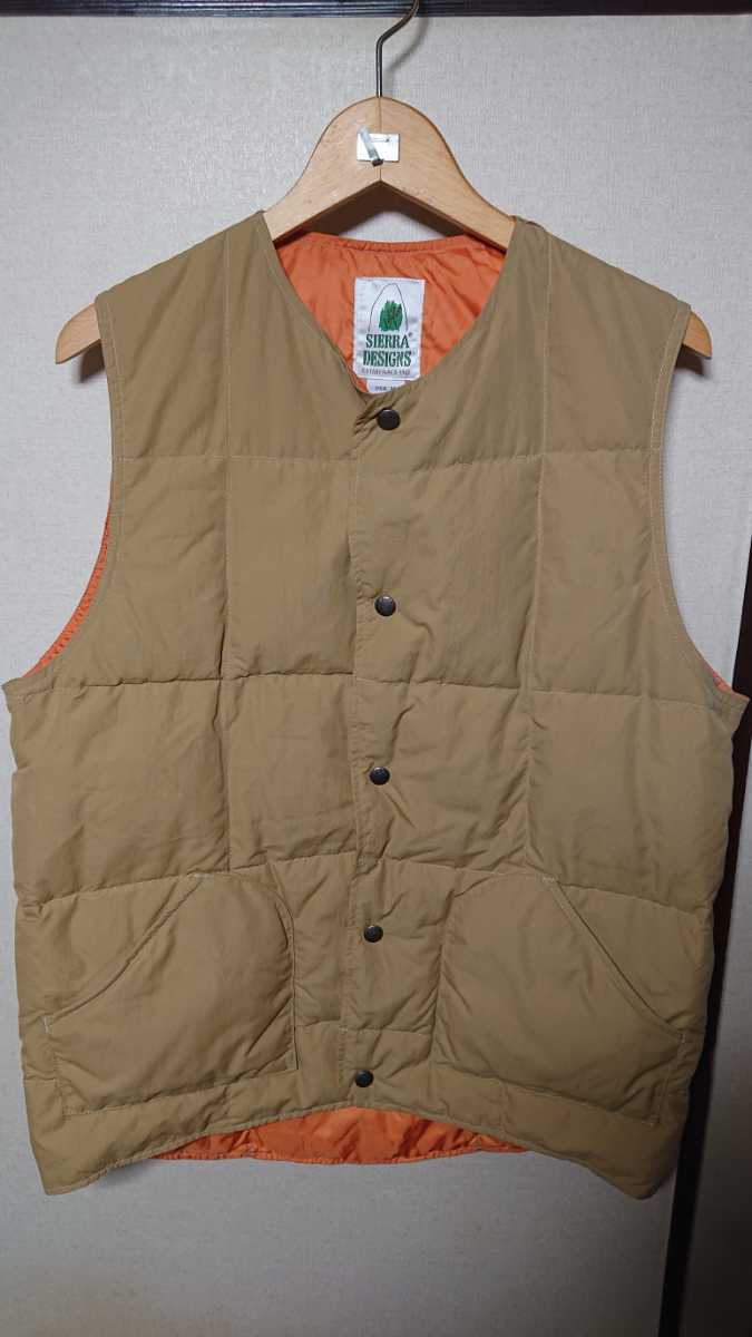 SIERRA DESIGNS×BEAMS ダウンベスト L」シェラデザイン ビームス ノー