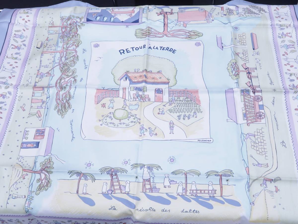 エルメス HERMES カレ90 故郷 TERRE エルメス-公式サイト 美品 HERMES 