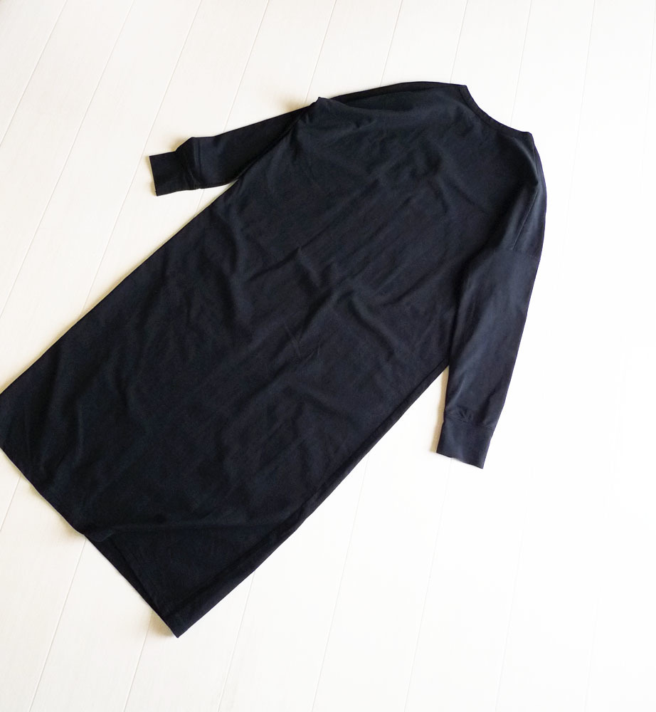 ビームス Demi-Luxe BEAMS 定価1,7万 天竺ロングスリーブ ワンピース