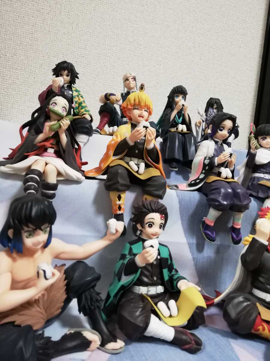 鬼滅の刃　プレミアム ちょこのせフィギュア　7種　セット　まとめ 箱あり】鬼滅の刃 プレミアム ちょこのせ フィギュア 煉獄 胡蝶 義勇