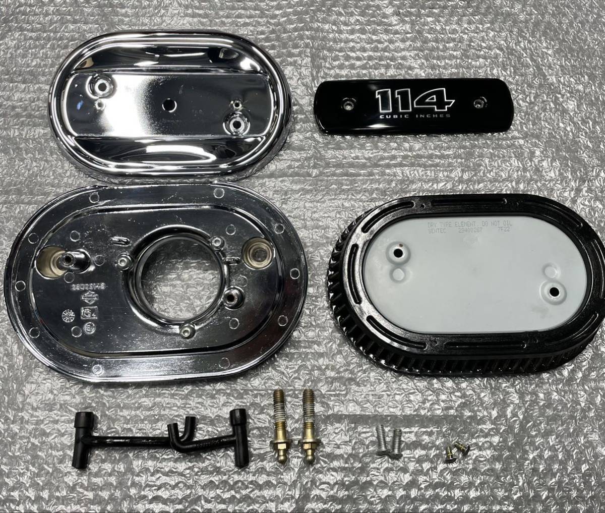 中古品 ハーレーダビッドソン 純正 エアクリーナー M8 ベンチレーター 