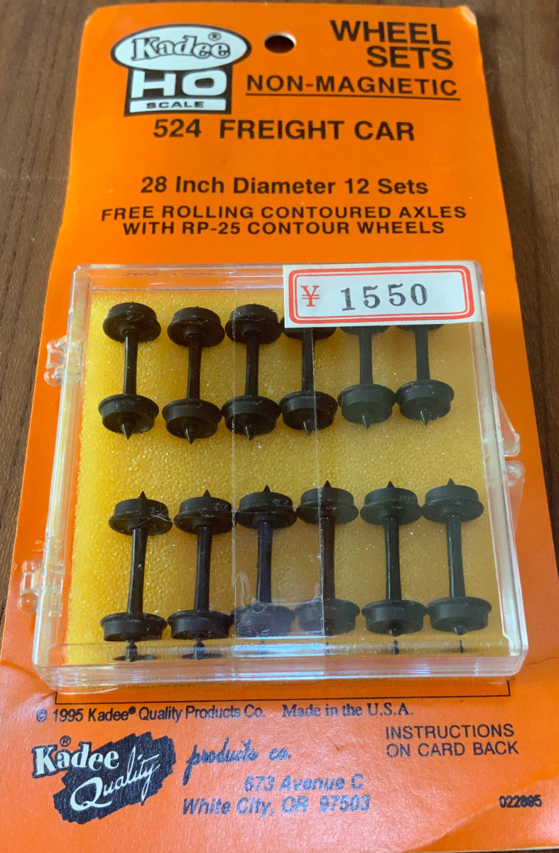 Kadee HO SCALE WHEEL SETS 524 FREIGHT CAR 28 Inch Diameter