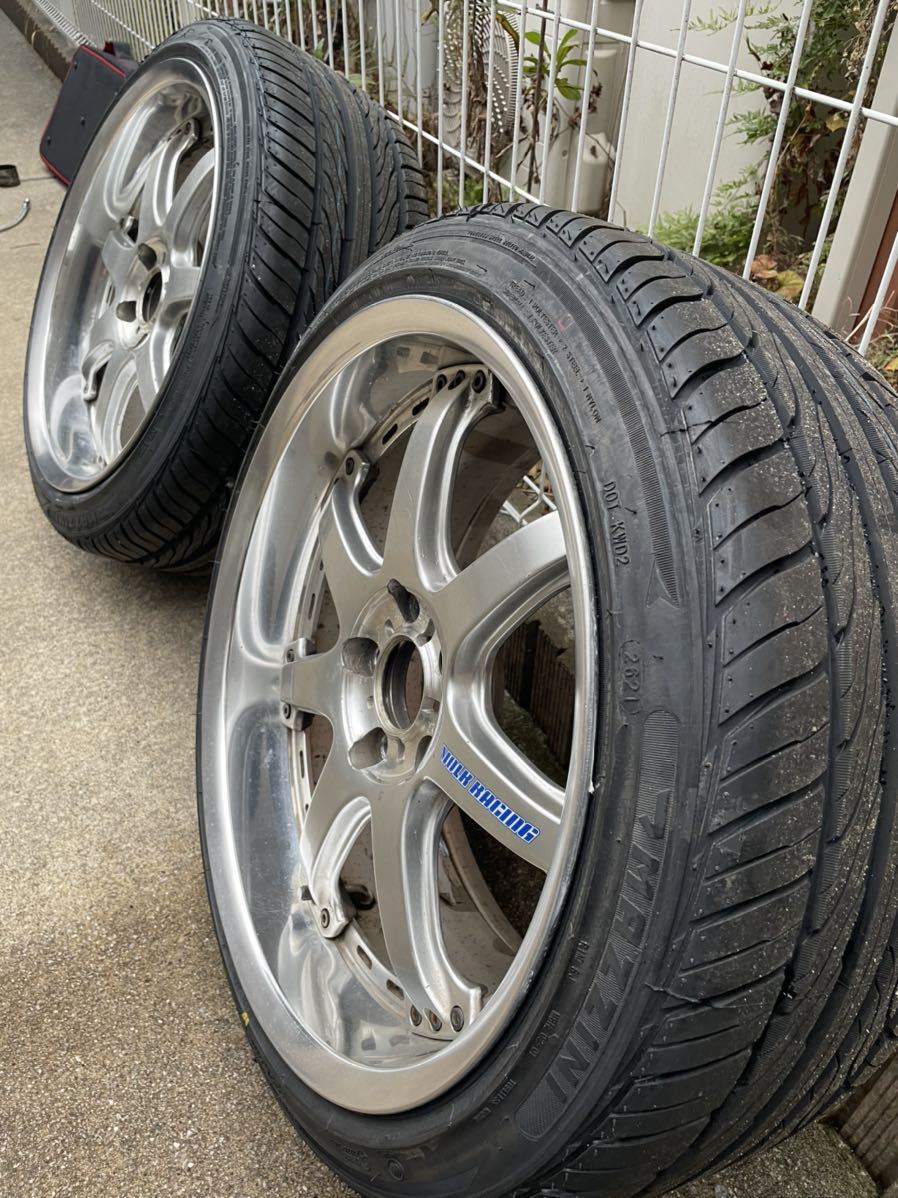 18インチ RAYS 新品タイヤ付き ドリケツに
