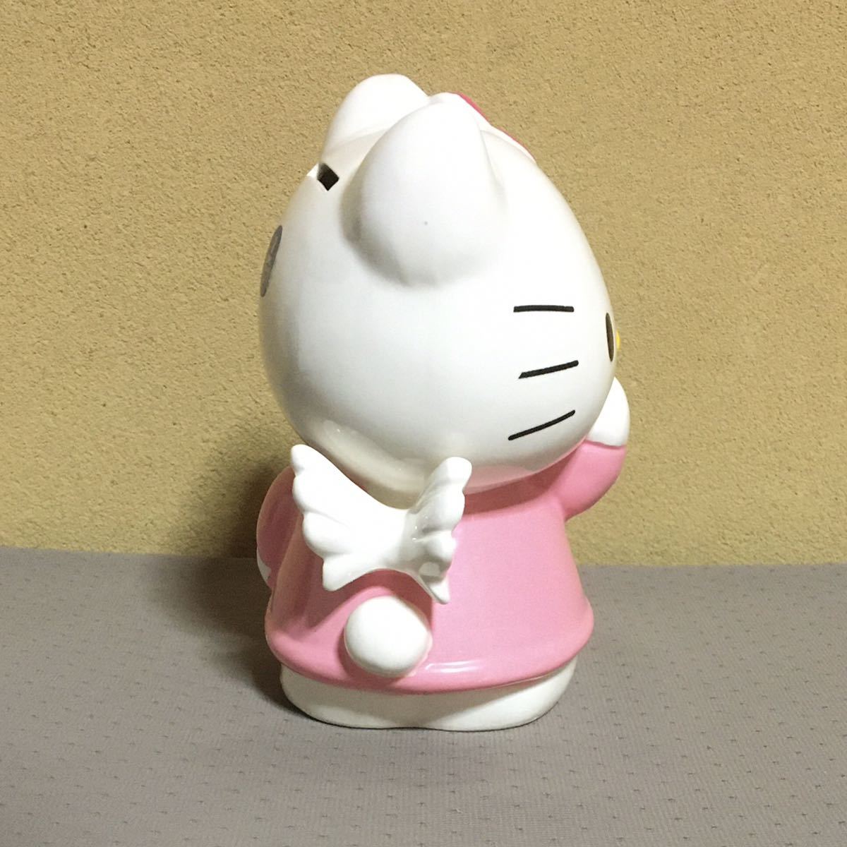 未使用】ハローキティ エンジェル 貯金箱 1997年 陶器製 置物 サンリオ