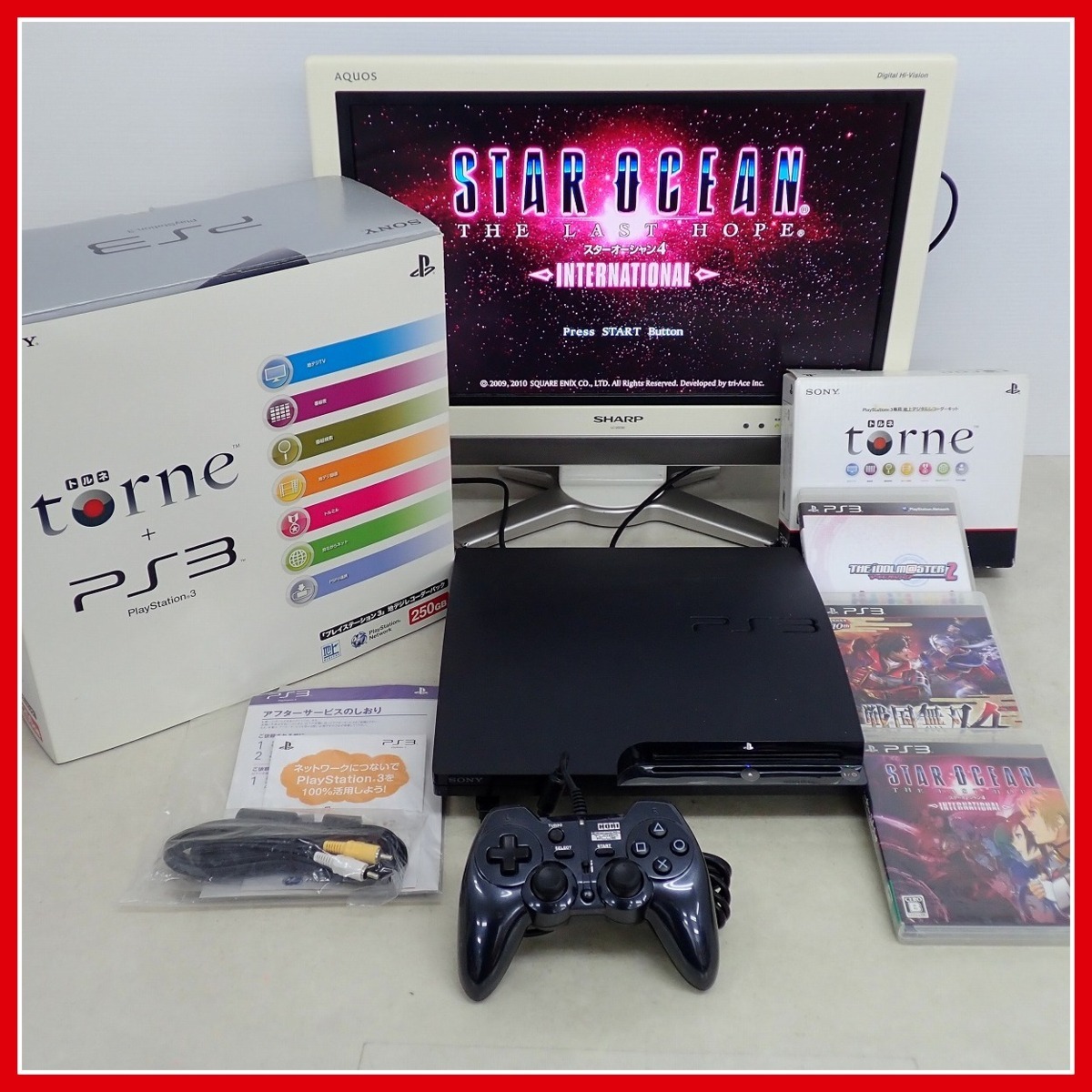 動作品 PS3 プレステ3 本体一式 CECH-2100B 250GB 地デジレコーダー 