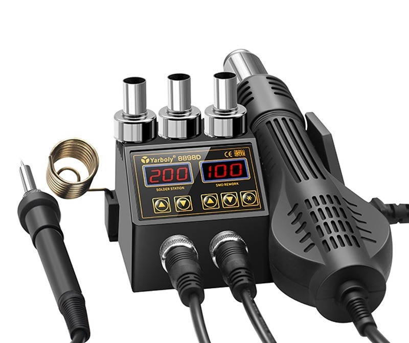 爆買い，お買い得 2 in 1 リワークステーション ヒートガン/ホットエアガン/はんだごて 8898D(はんだごて)｜売買されたオークション情報、yahooの商品情報をアーカイブ公開 - オークファン はんだごて