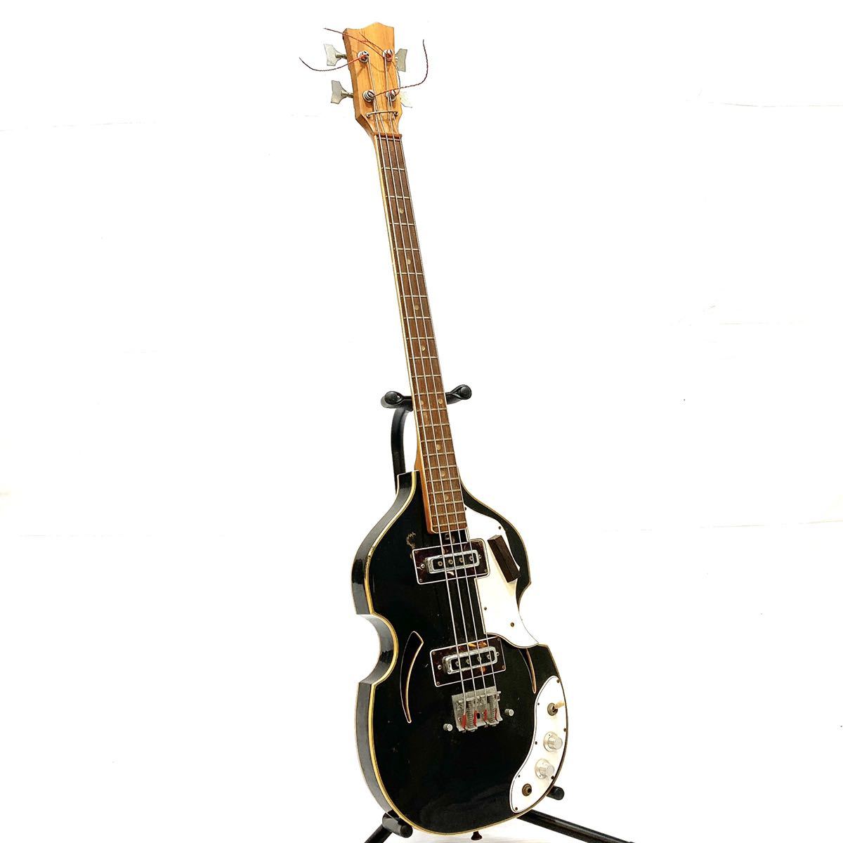 メーカー不明 エレキベース バイオリンベース 全長約112cm 弦楽器 alp 