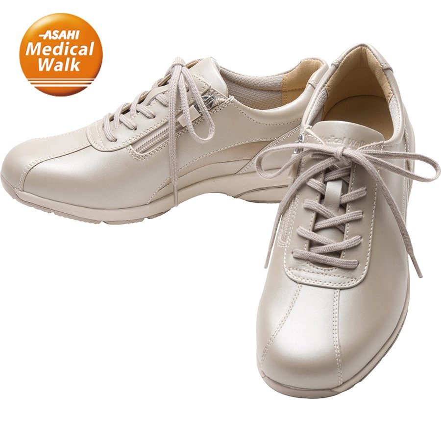 半額　　メディカルウォーク　LE　　ベージュ　メタリック　3E　　23.0ｃｍ