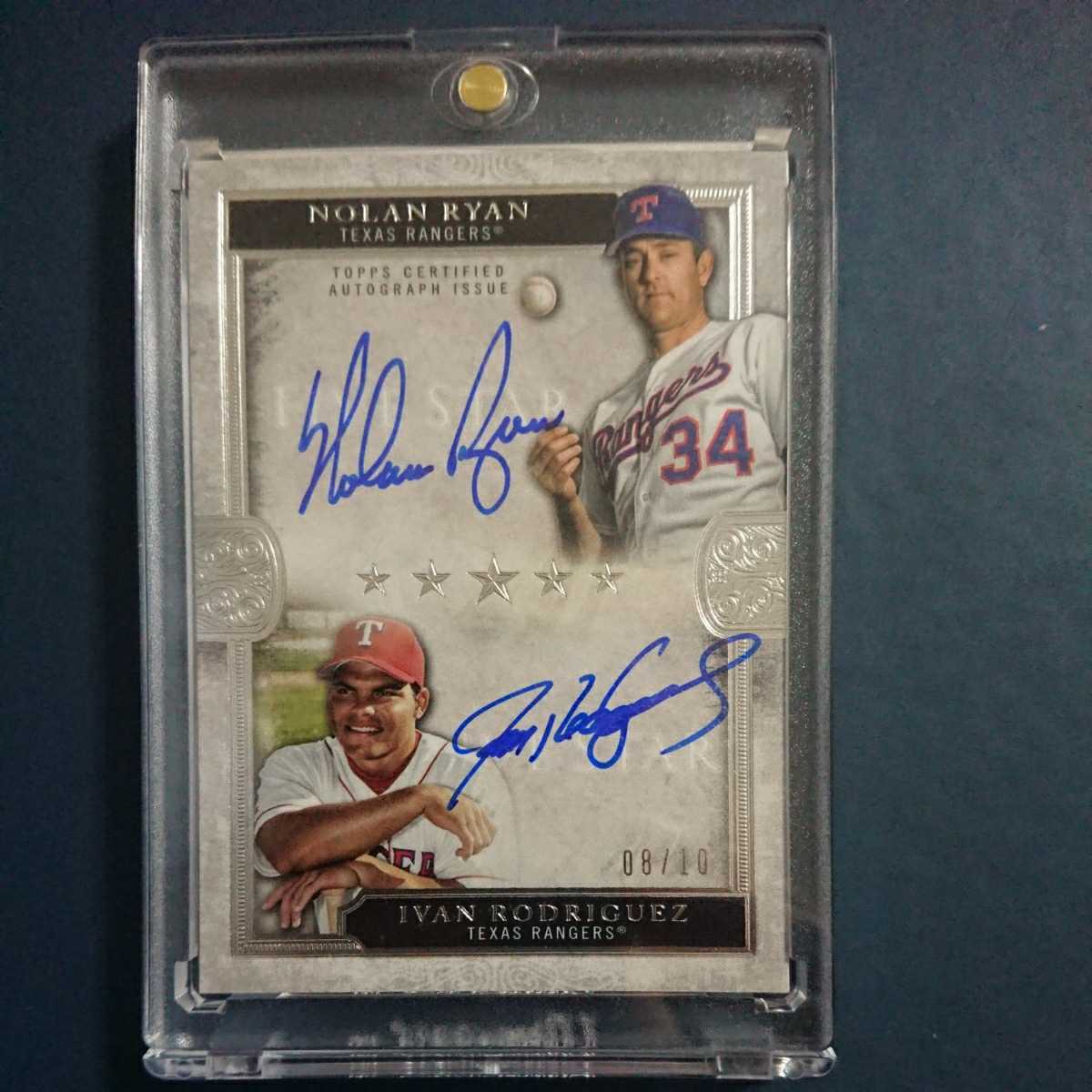 10枚限定】2020Topps Five Star Dual Auto Nolan Ryan/Ivan Rodriguez 