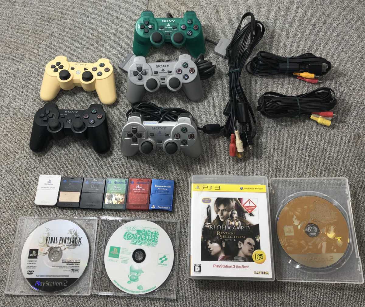プレステ祭り PS4 PS3 PS2 PSコントローラー AVケーブル 