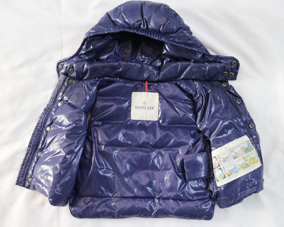 MONCLER モンクレール Baby ベビー ダウンベスト フード有り パープル