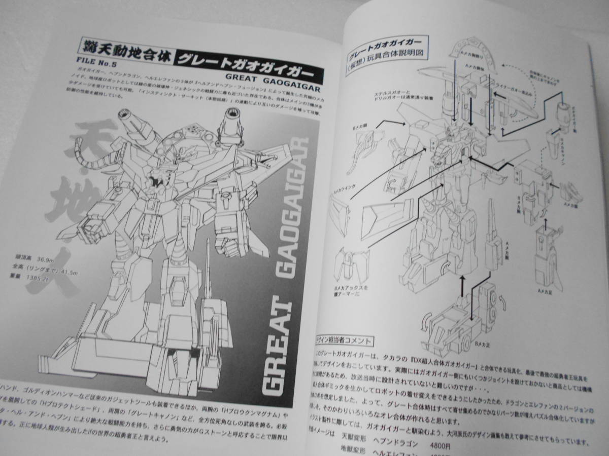 参考資料 愛蔵版 グレート勇者ロボ超図解 同人誌 180ページ超/タカラ 