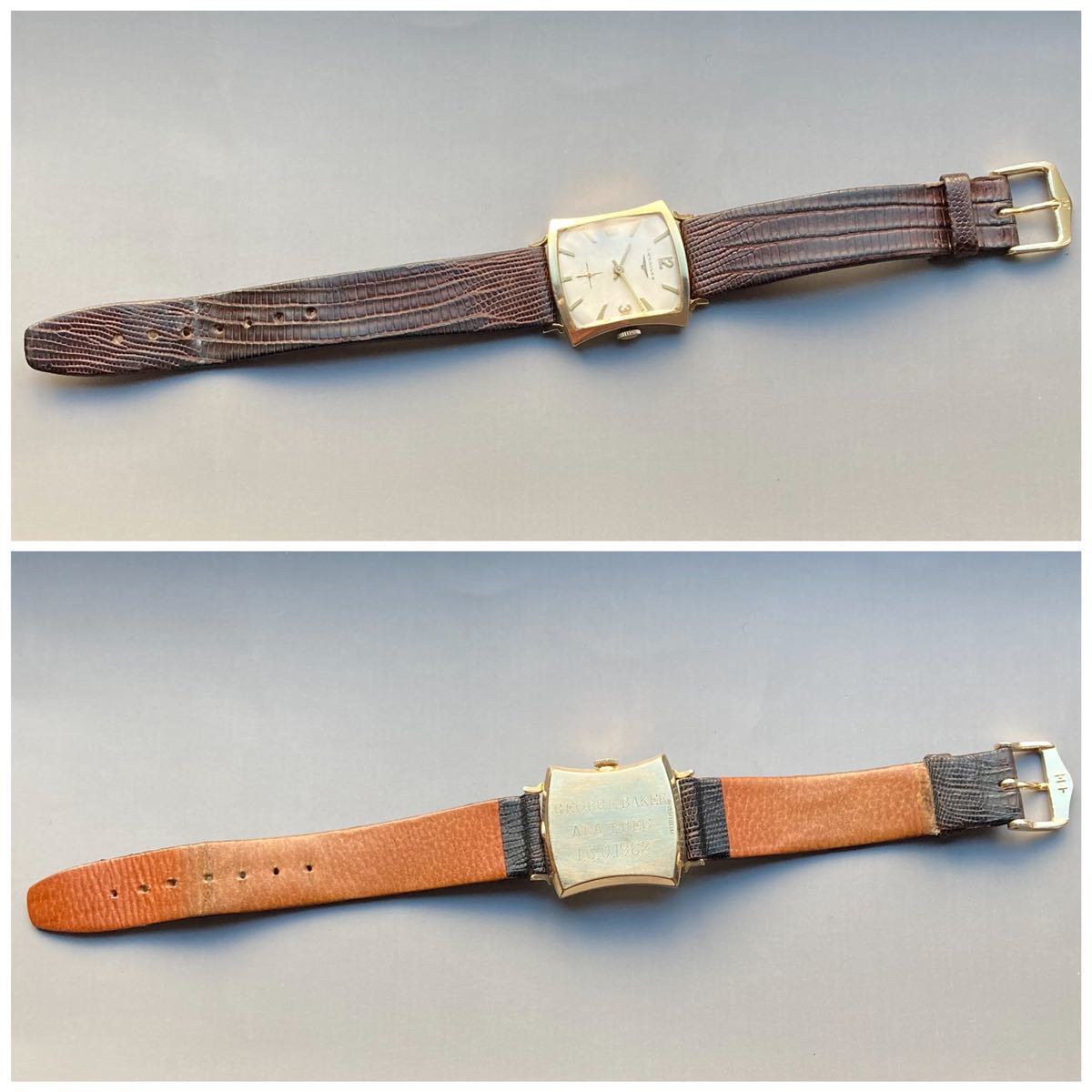 最終値下げ　LONGINES　アンティーク　腕時計 丸みのあるカーブを描くロンジンのアンティーク腕時計 ローズ色